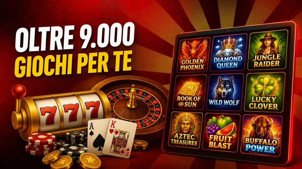griglia di slot colorati da vari provider